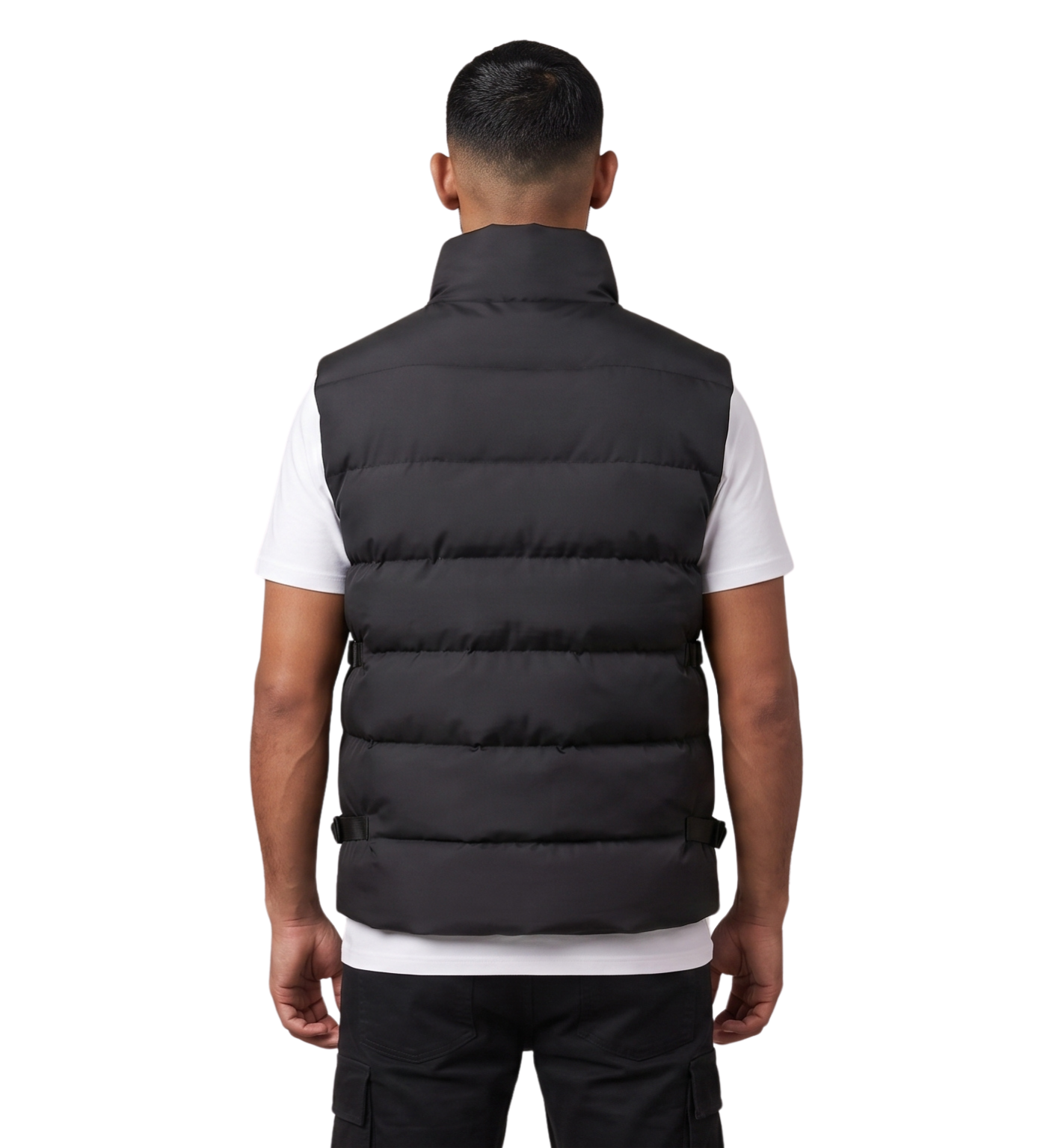 DOUDOUNE DOUBLEHOOD SANS-MANCHES ALPHA 02 BLACK