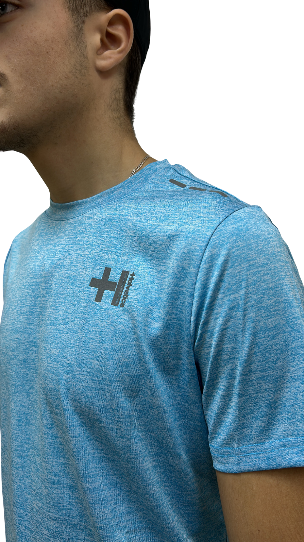 T-SHIRT HELVETICA USAIN 12 BLUE