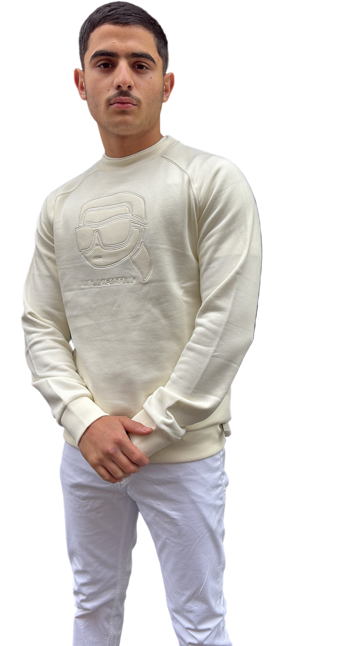 SWEAT BEIGE - KARL LAGERFELD