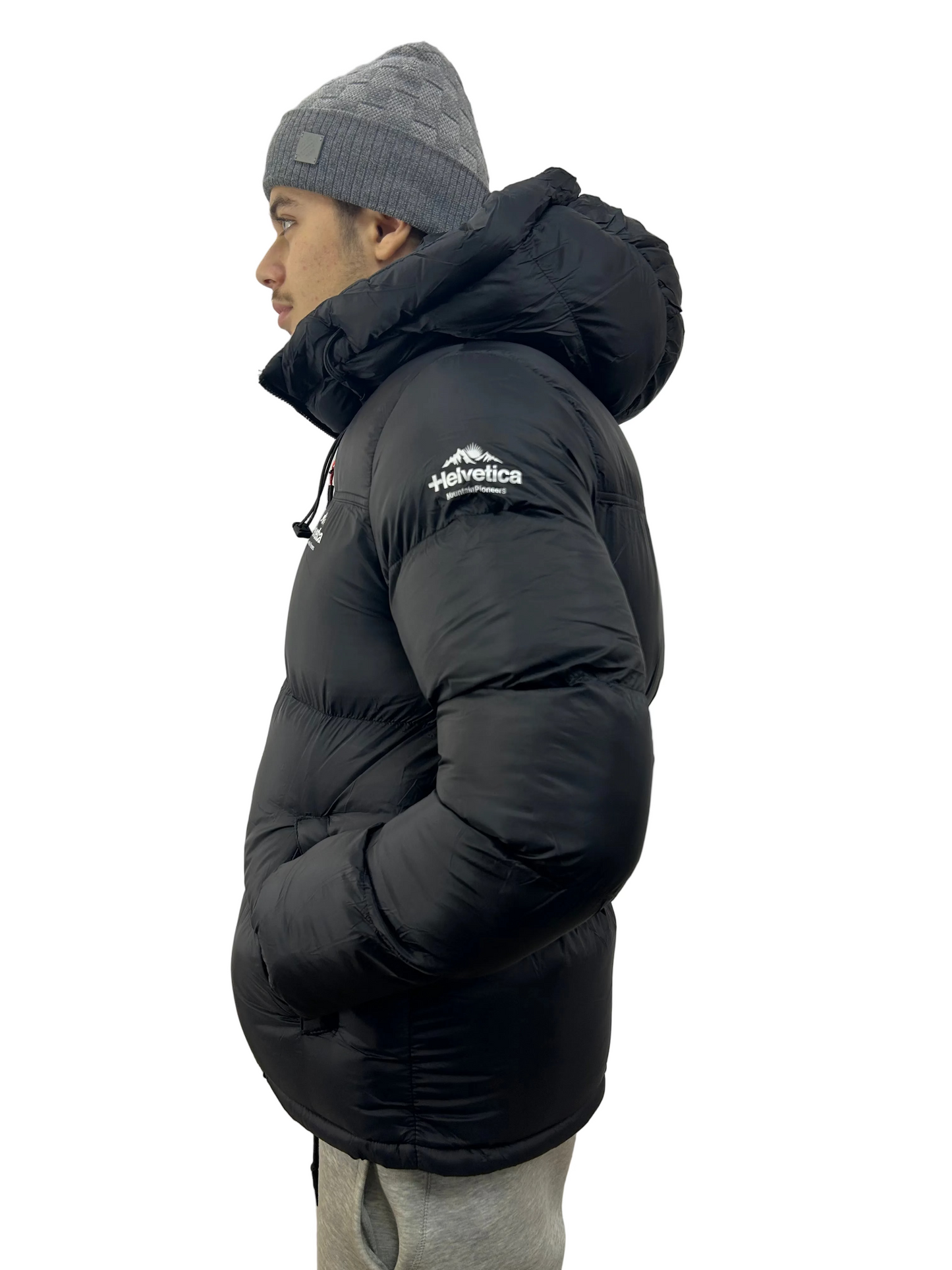 HELVETICA ROBIN NOIR (cagoule intégré)