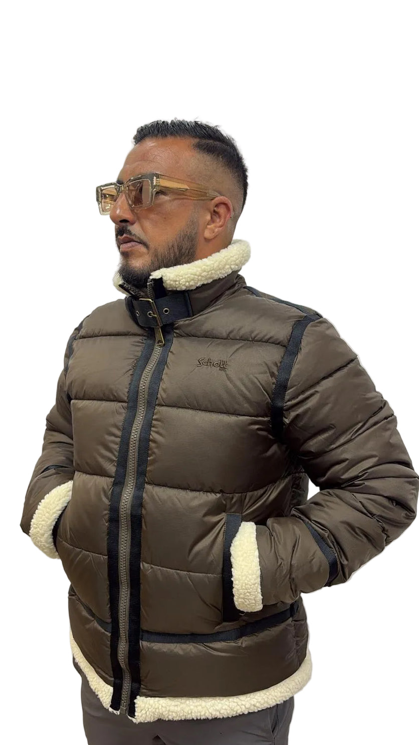 Doudoune Schott NYC Idak Marron