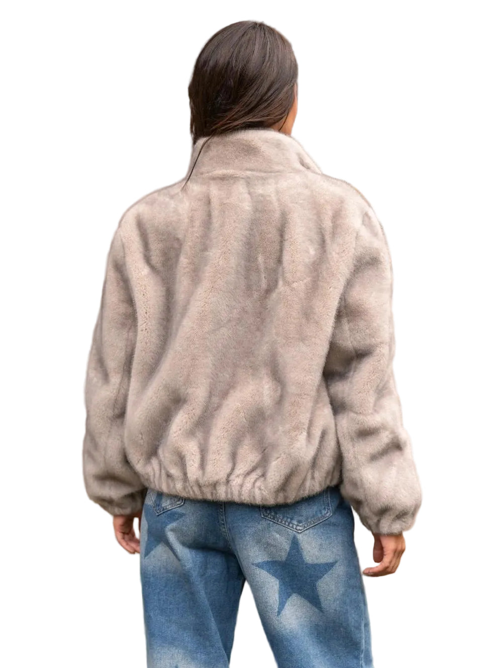 FOURRURE GOLD&SILVER BEIGE