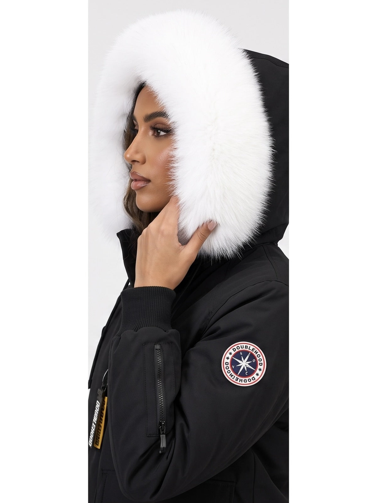 DOUDOUNE DOUBLEHOOD MACADAM V2 01 – BLACK SUPREM