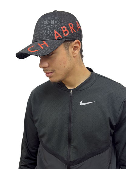 CASQUETTE CHABRAND NOIR ET ORANGE