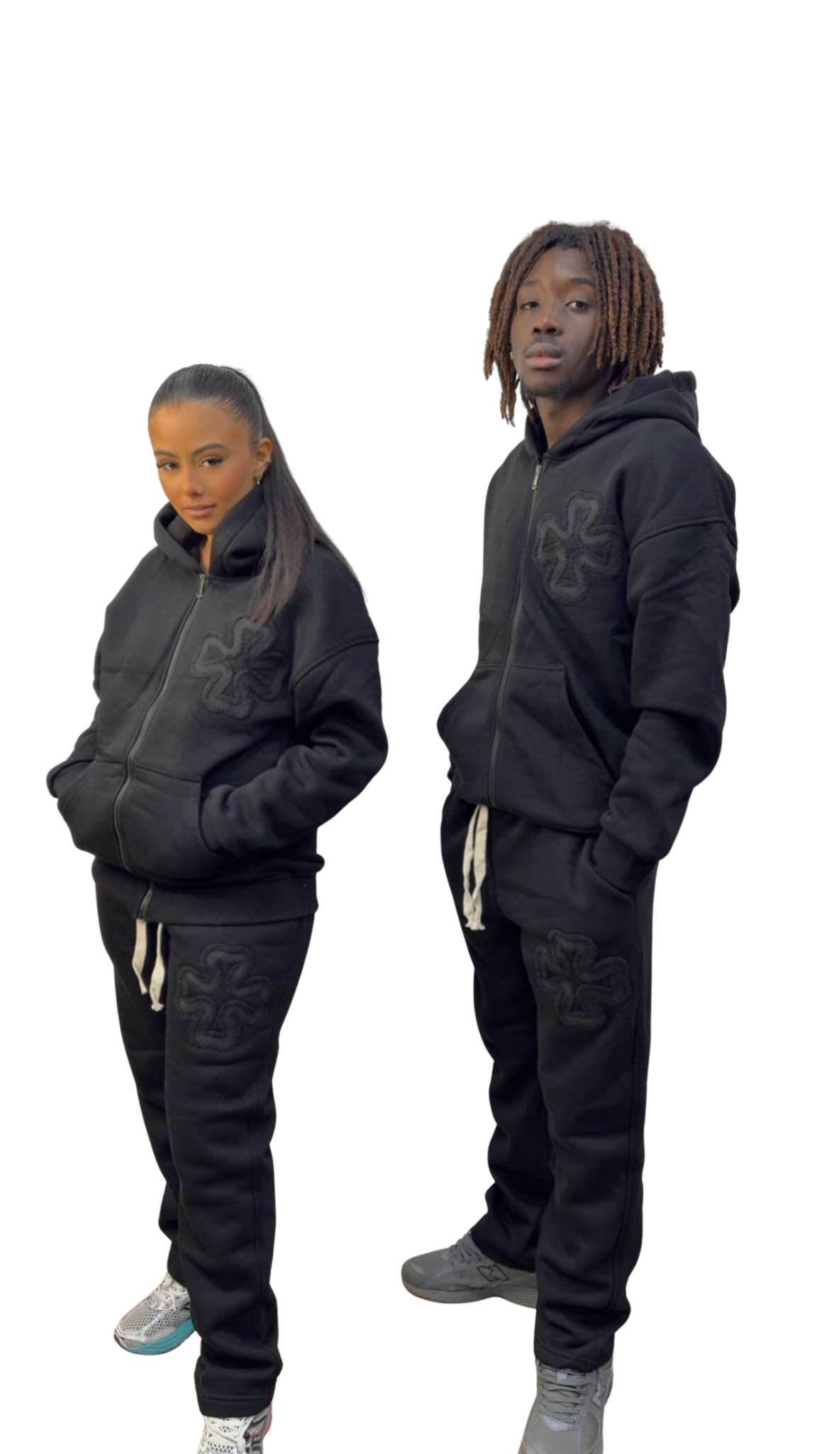 ENSEMBLE IKAO TRÈFLE NOIR