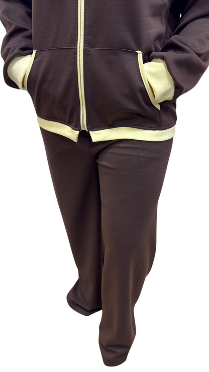 ENSEMBLE FEMME cozy street marron