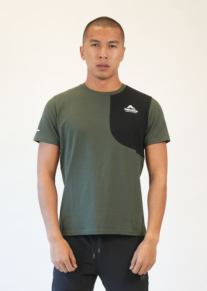 T-SHIRT HELVETICA SWINDON KAKI