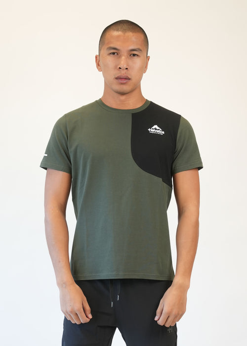 T-SHIRT HELVETICA SWINDON KAKI