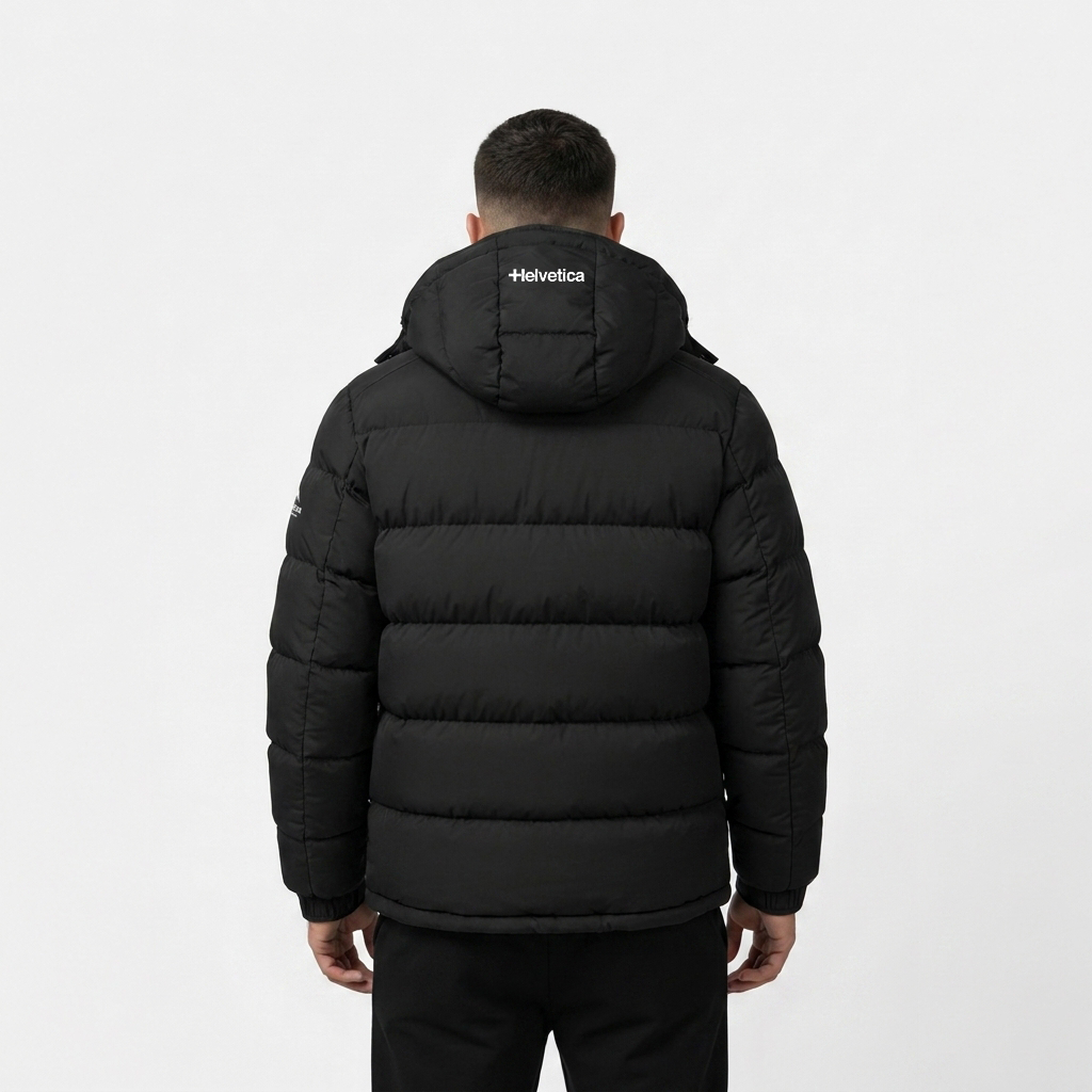 DOUDOUNE HELVETICA ARTIC NOIR