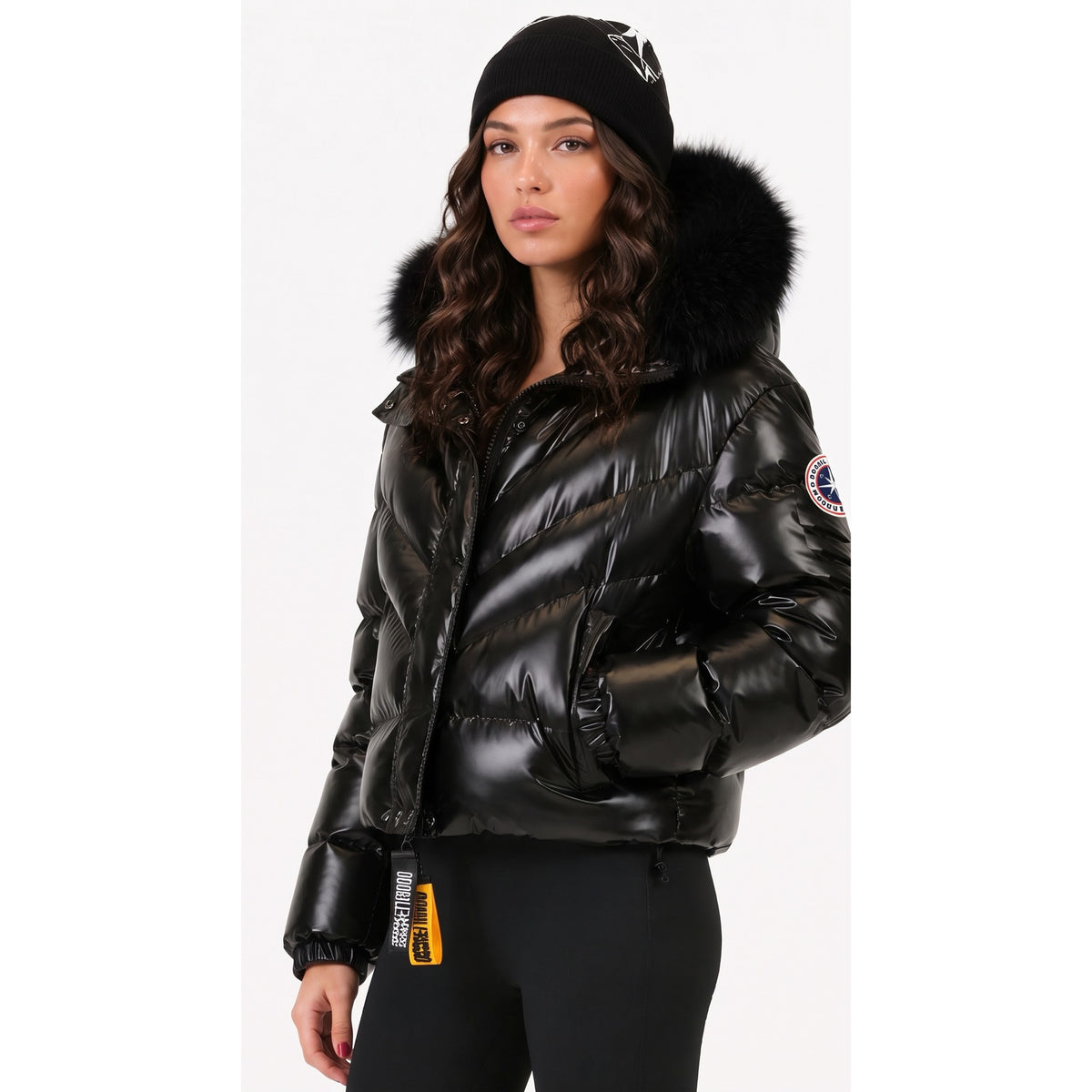 DOUDOUNE DOUBLEHOOD HYDRA 01 FOURRURE BLACK