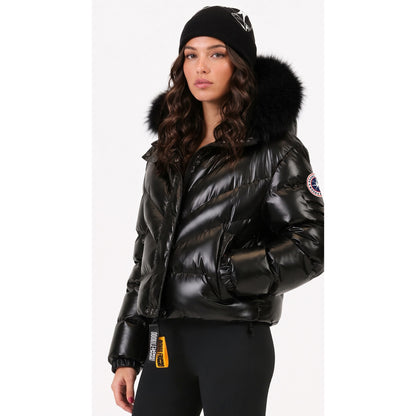 DOUDOUNE DOUBLEHOOD HYDRA 01 FOURRURE BLACK