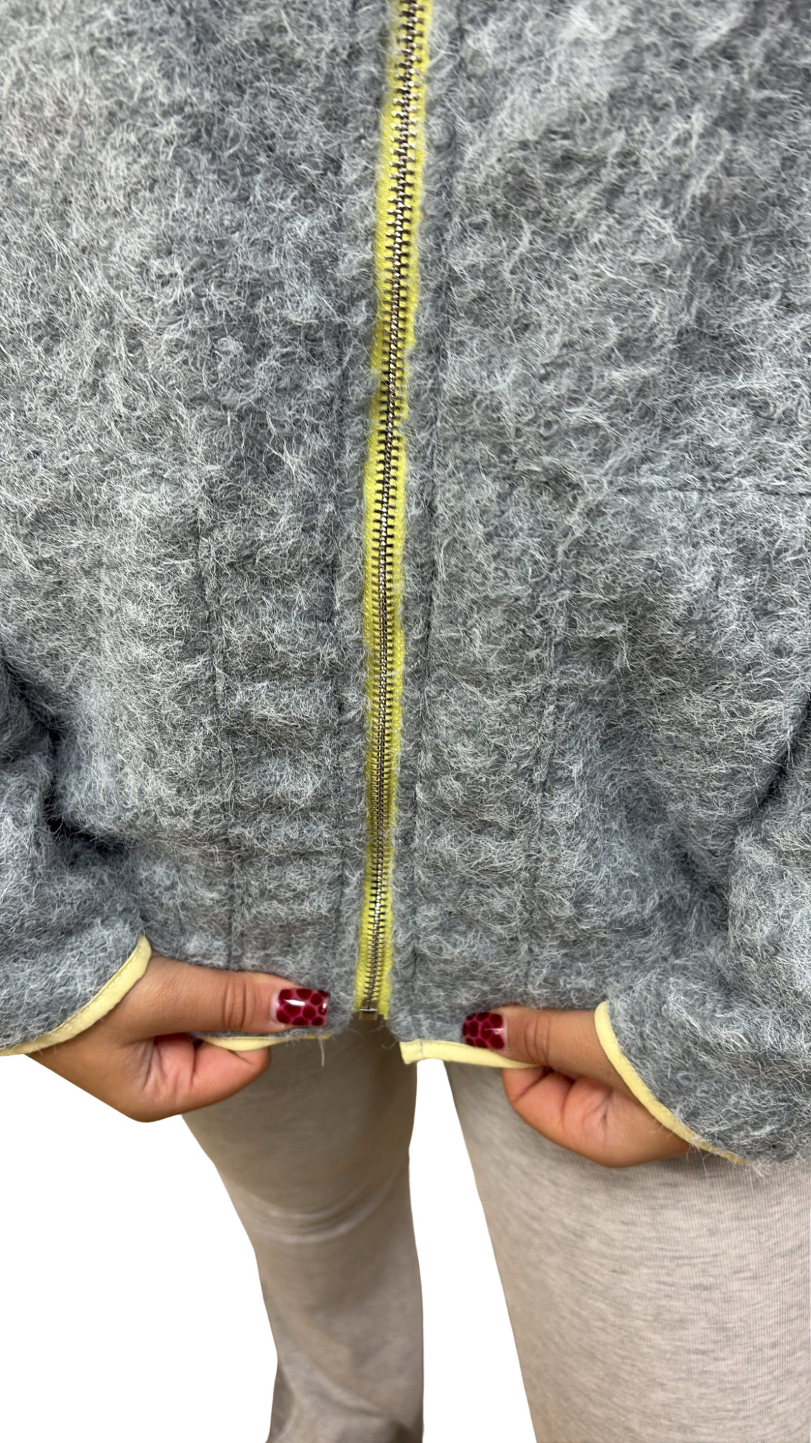 GILET POLAIRE TENDANCE GRIS