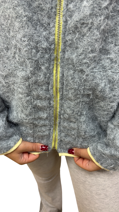 GILET POLAIRE TENDANCE GRIS