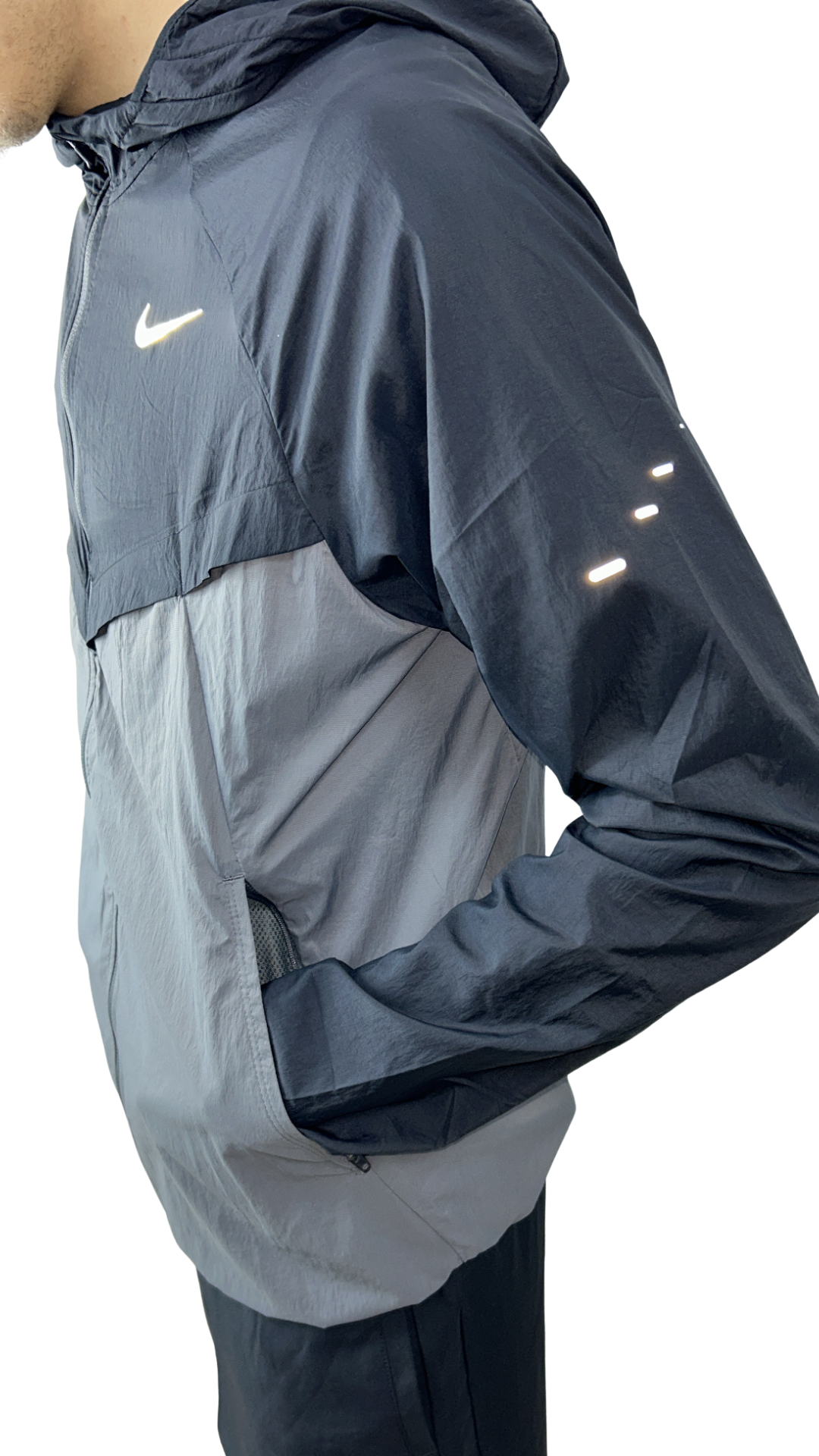 VESTE NIKE RUNNING noir et gris