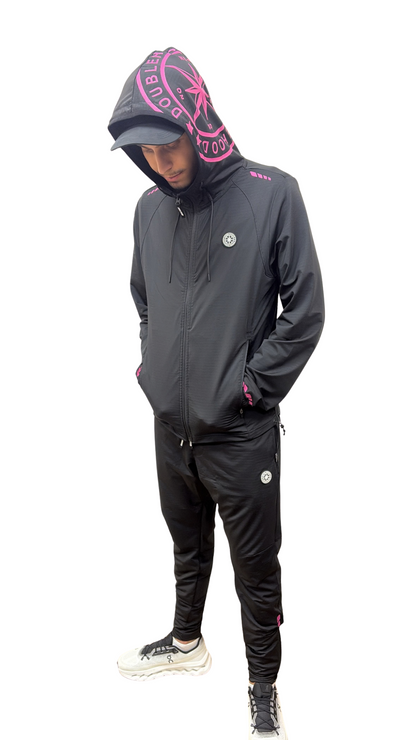 VESTE DOUBLEHOOD STRID 04 BLACK PINK