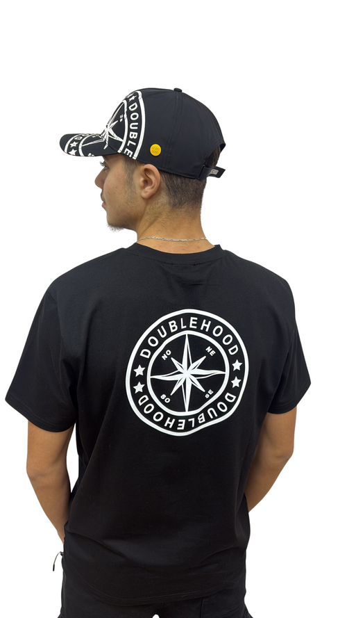 T-SHIRT DOUBLEHOOD STID 12 BLACK WHITE