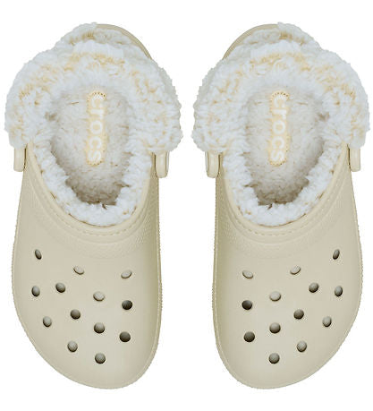 CROCS fourrure beige