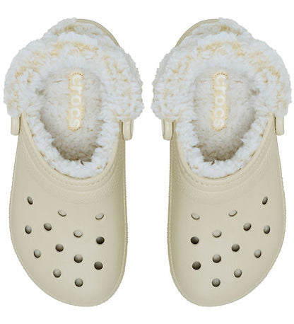 CROCS fourrure beige