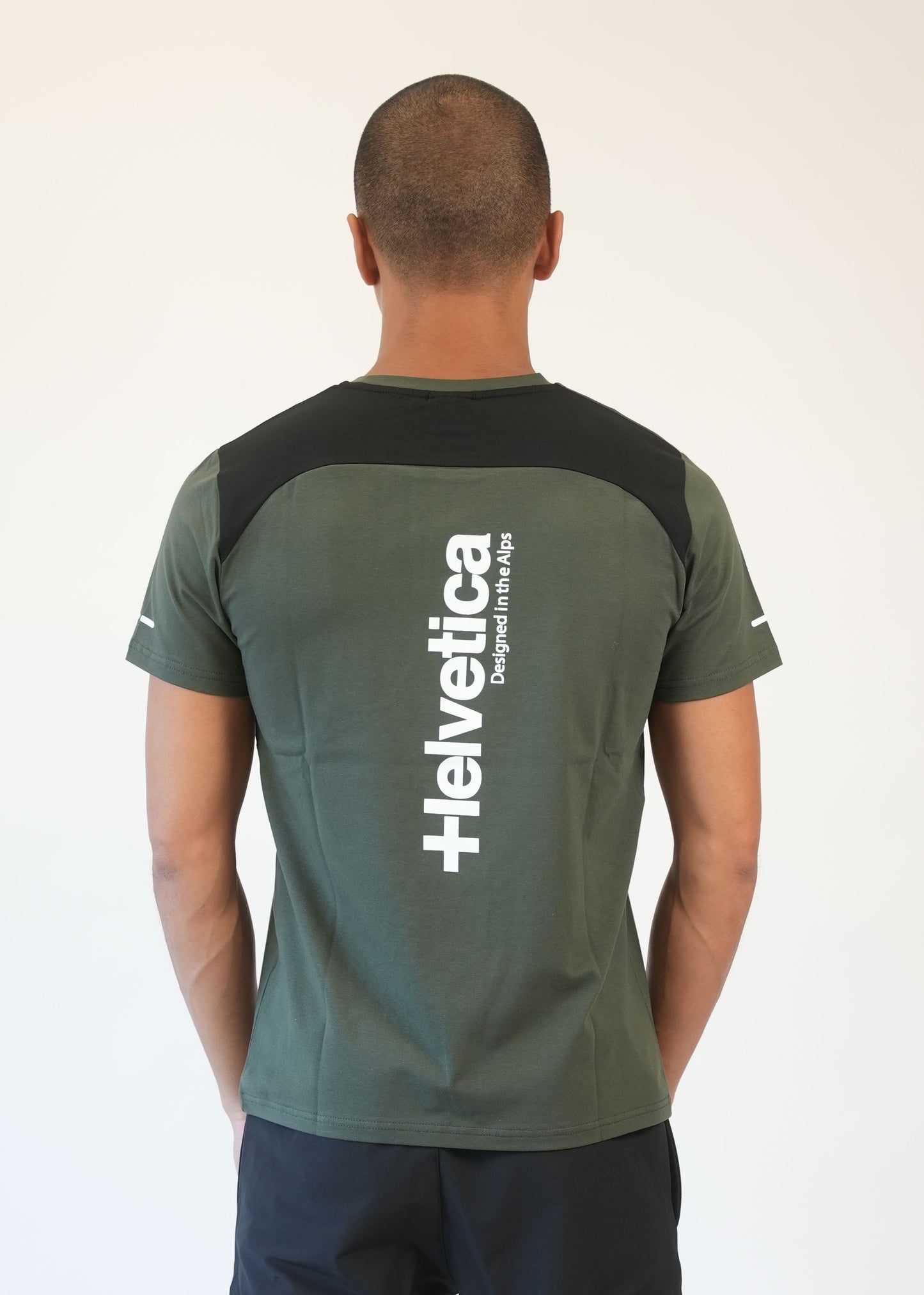 T-SHIRT HELVETICA SWINDON KAKI