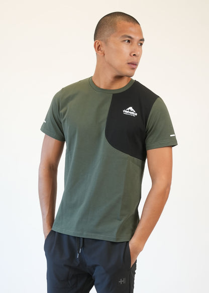 T-SHIRT HELVETICA SWINDON KAKI