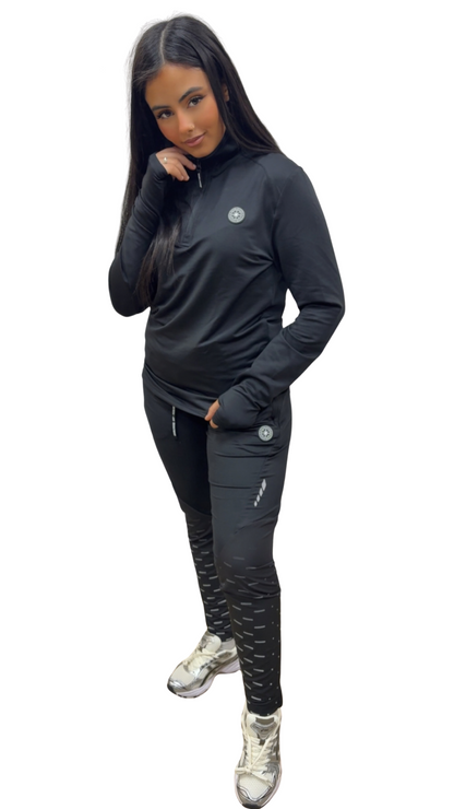 PULL ZIPÉ DOUBLEHOOD CLARK 10 BLACK