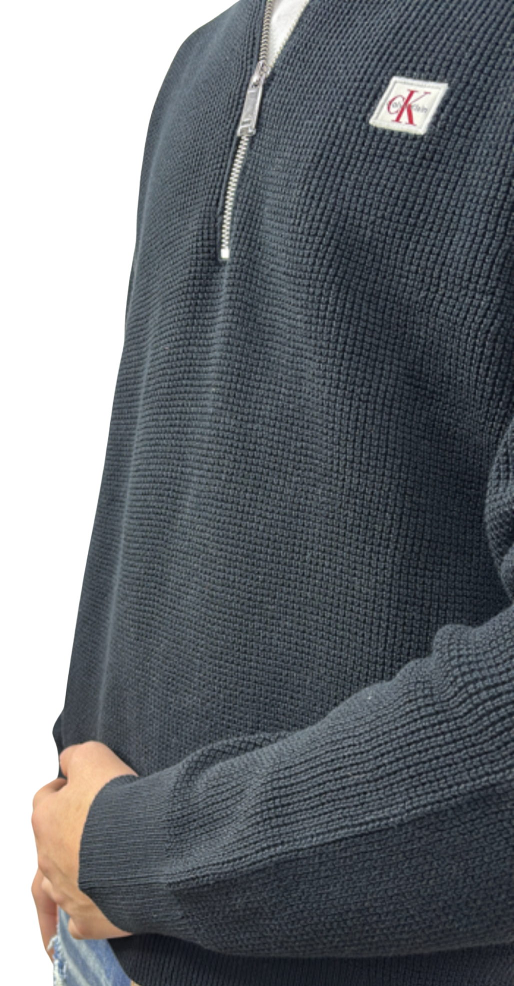 SWEAT CALVIN KLEIN ZIPÉ NOIR