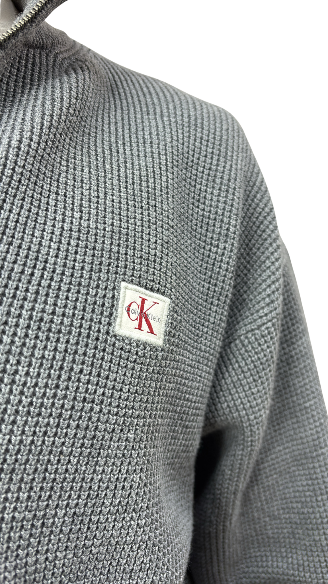 SWEAT CALVIN KLEIN ZIPÉ GRIS