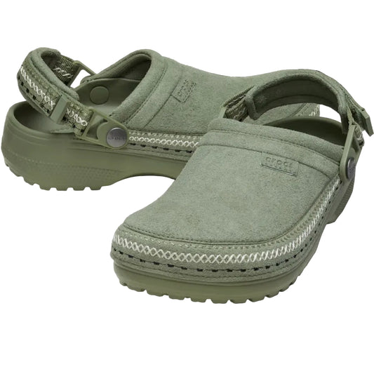 CROCS Suede Stitch Clog cargo