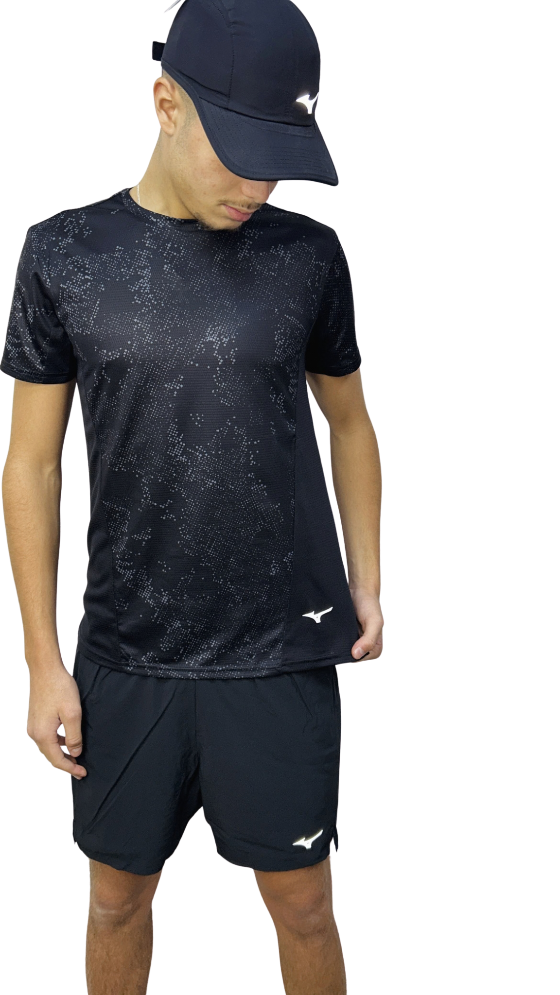 T-SHIRT MIZUNO BLACK / GRAY