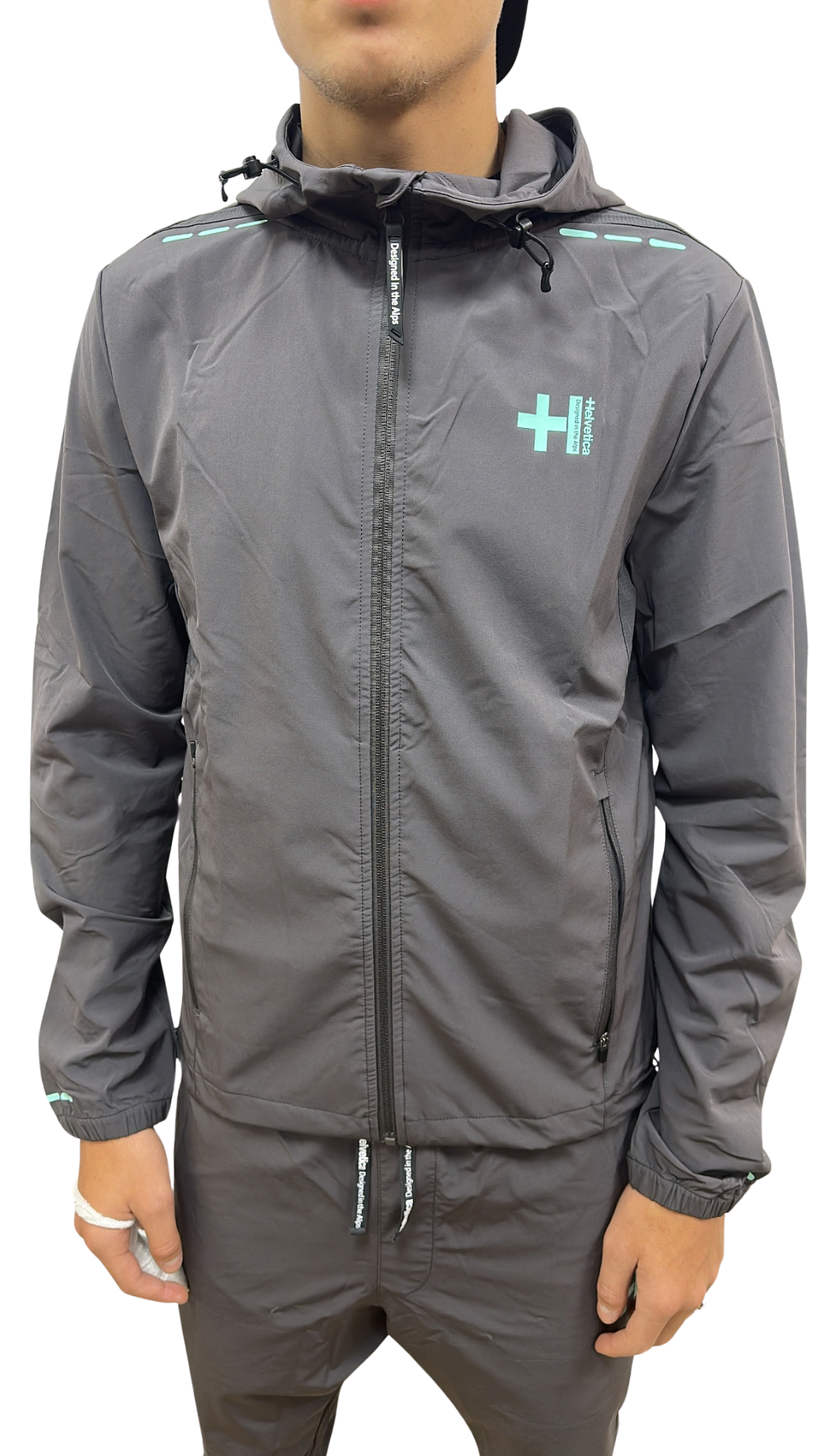 VESTE HELVETICA BOLT 04 DARK GREY