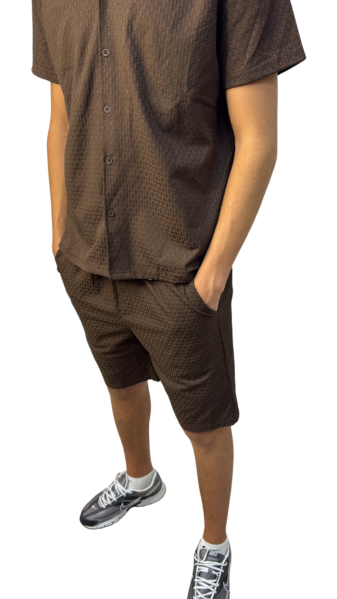 Ensemble chemise marron
