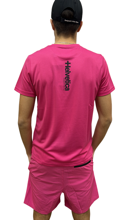T-SHIRT HELVETICA LEWIS 33 PINK