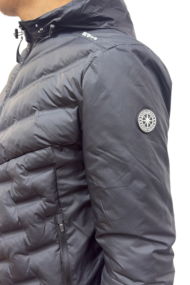 VESTE DOUBLEHOOD TOD 01 BLACK