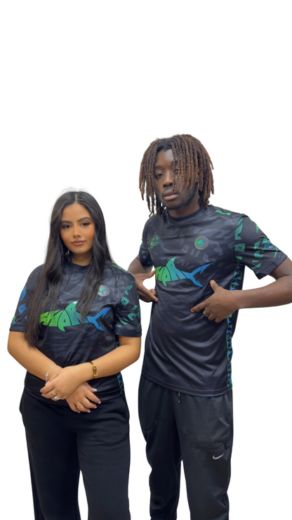 T-SHIRT SHARK LIFE AQUA