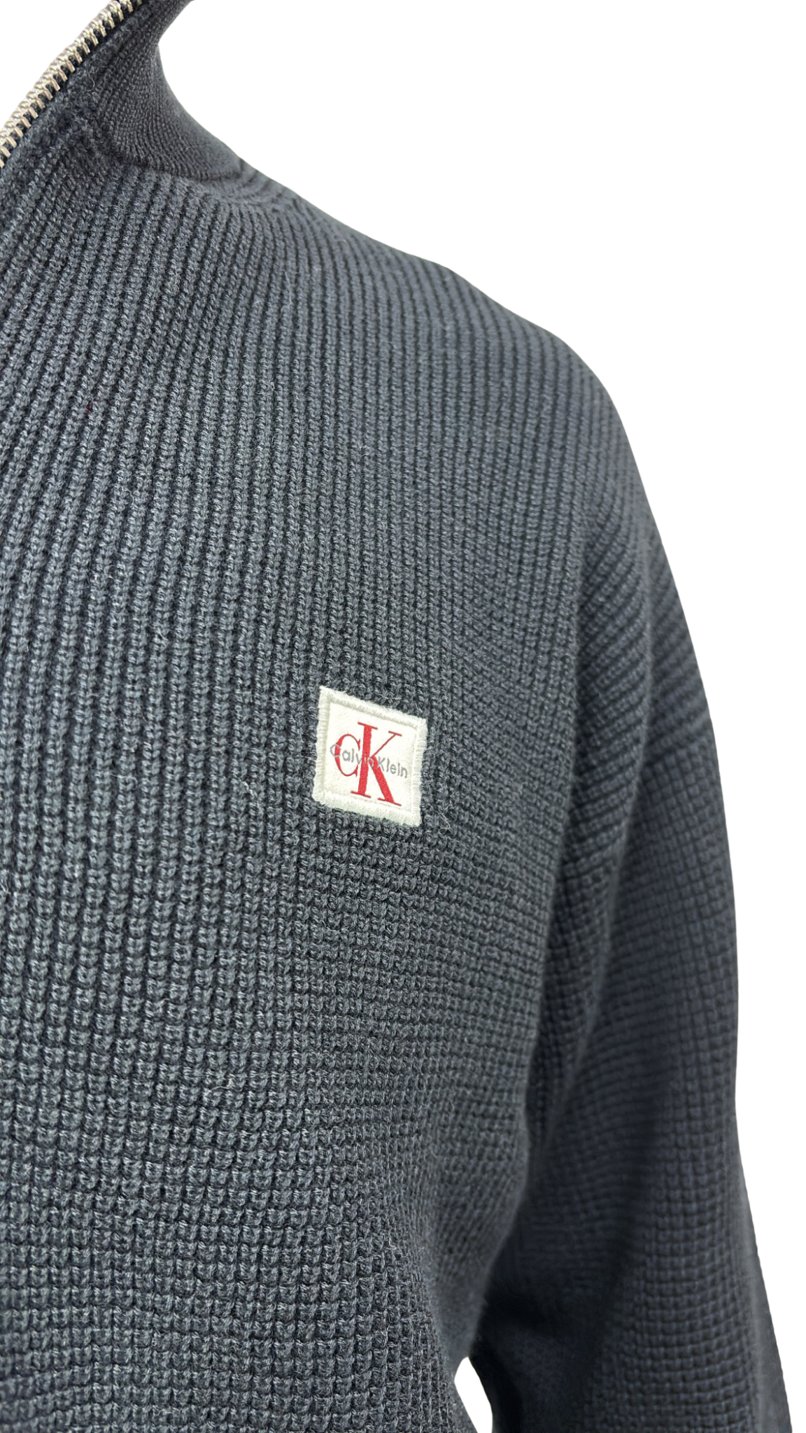 SWEAT CALVIN KLEIN ZIPÉ NOIR