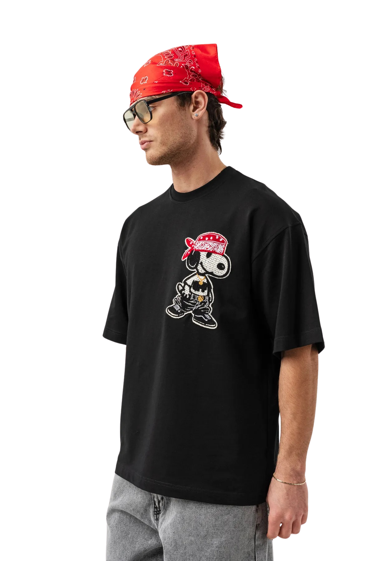 T-shirt bandana noir