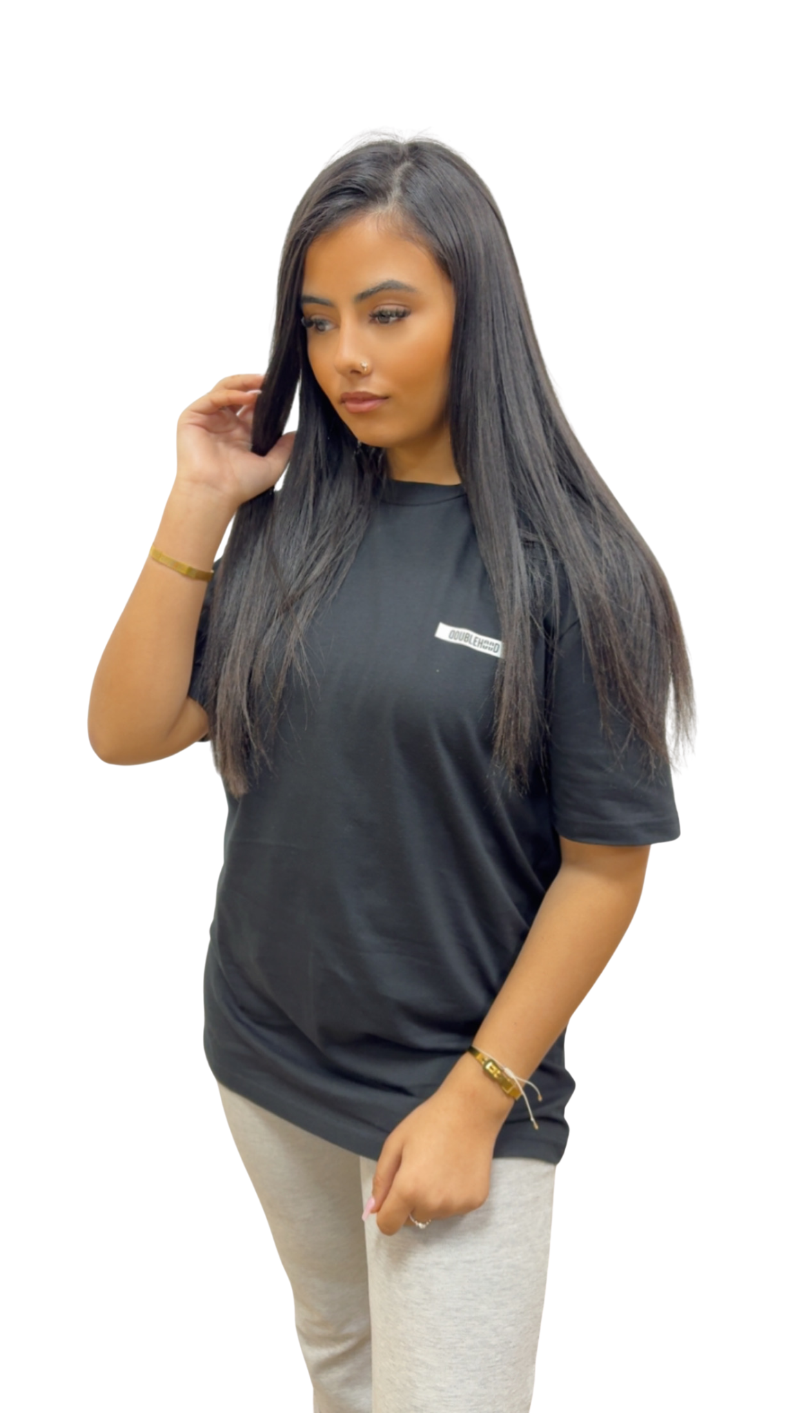 T-SHIRT DOUBLEHOOD STRID 12 JADE BLACK