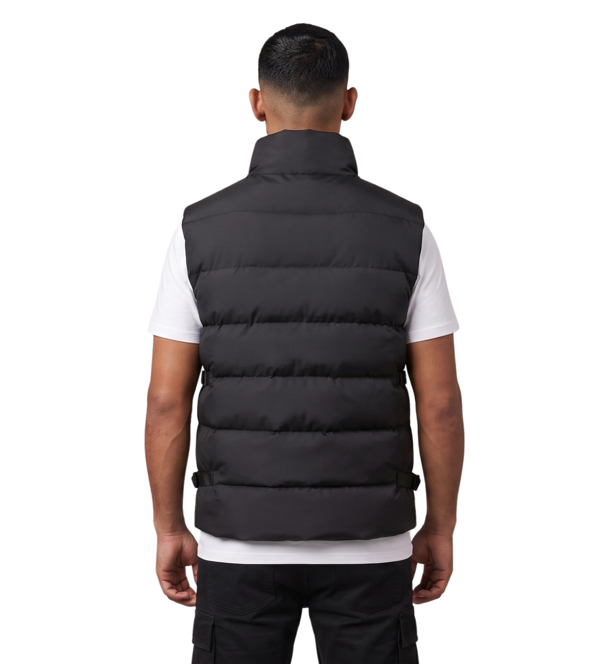 DOUDOUNE DOUBLEHOOD SANS-MANCHES ALPHA 02 BLACK