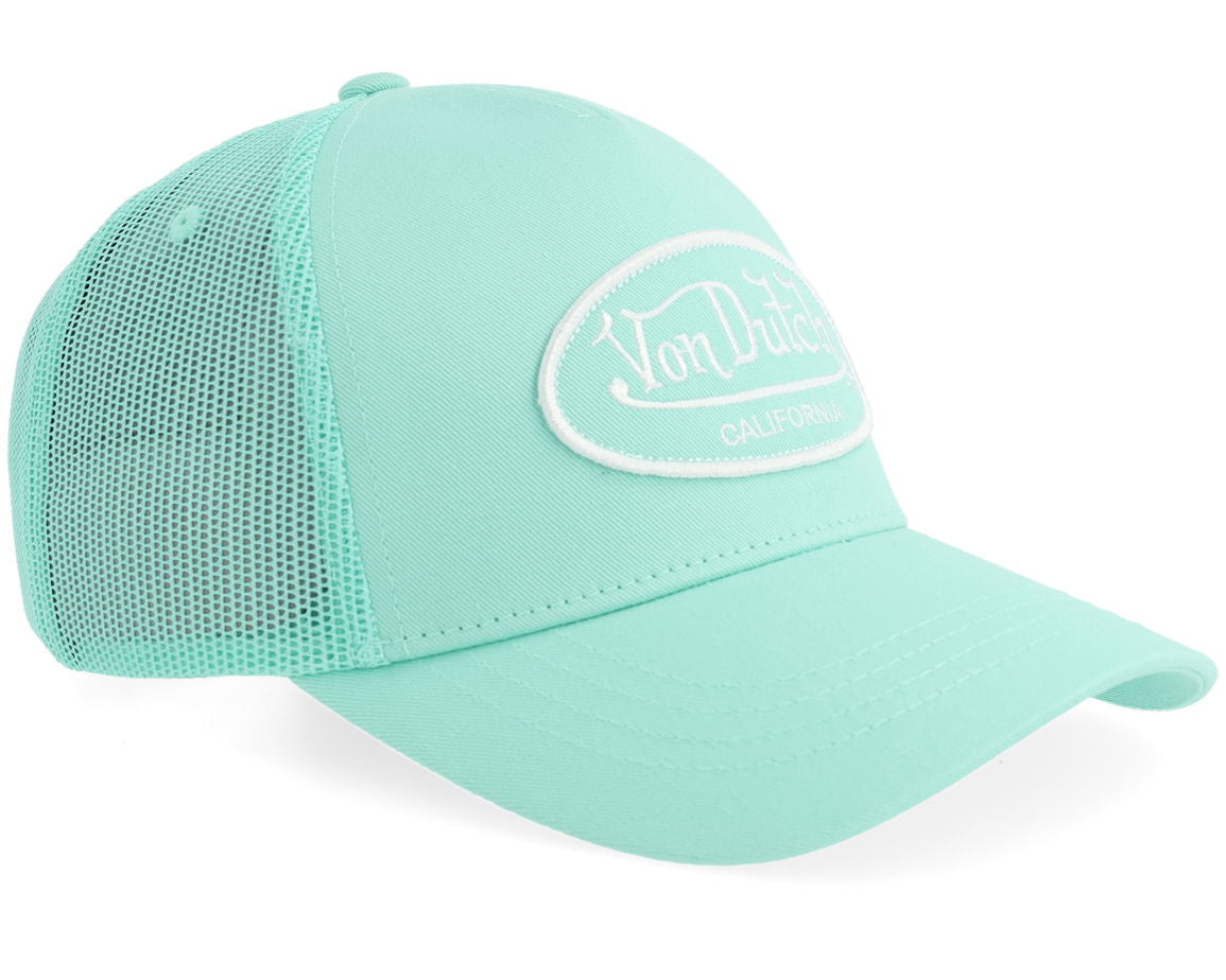 CASQUETTE VonDutch Oval Patch Mint Green A-Frame Trucker