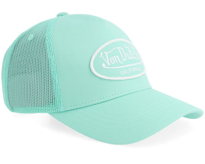 CASQUETTE VonDutch Oval Patch Mint Green A-Frame Trucker