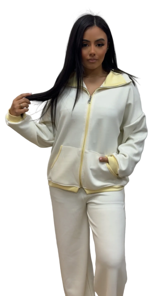 ENSEMBLE FEMME cozy street blanc