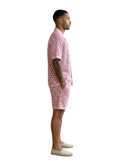 ENSEMBLE CHEMISE + SHORT ROSE