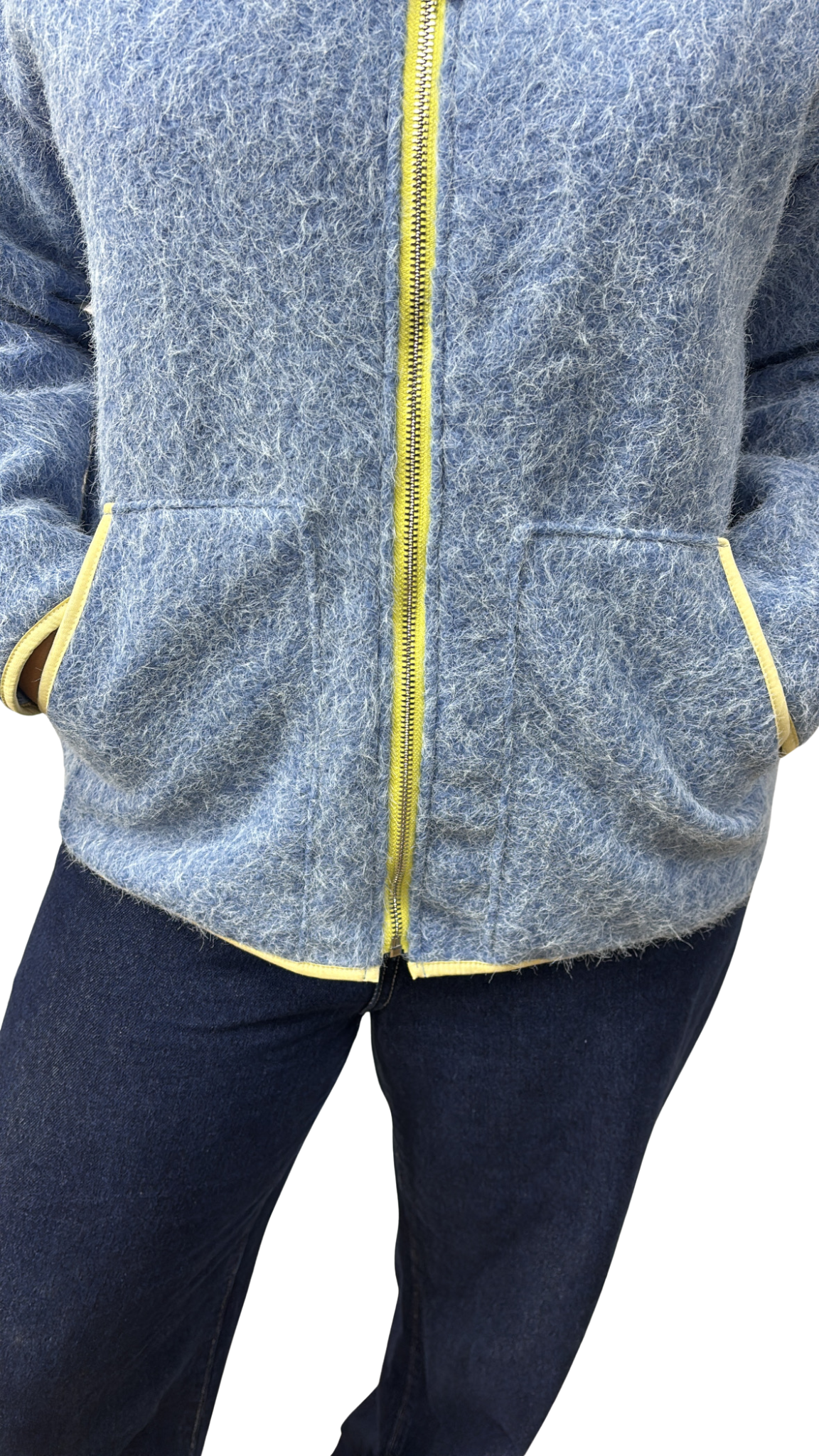 GILET POLAIRE TENDANCE BLEU