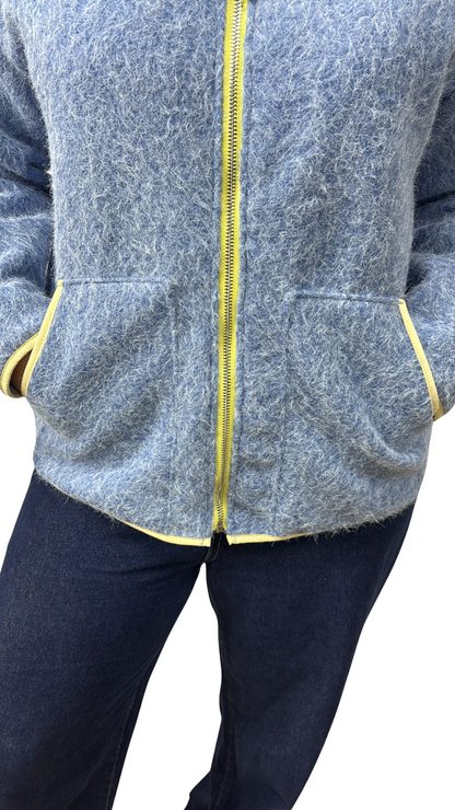 GILET POLAIRE TENDANCE BLEU