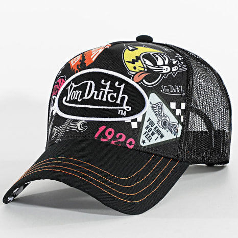 CASQUETTE VON DUTCH TRUCKER PRINT ET PATCH