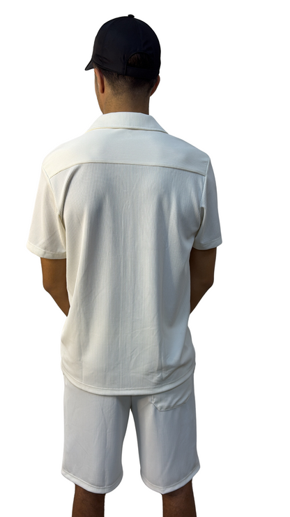 Ensemble chemise+short blanc