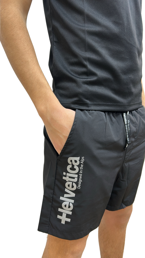 SHORT HELVETICA LEWIS 19 BLACK
