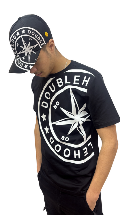 T-SHIRT DOUBLEHOOD KARIS 12 BLACK WHITE