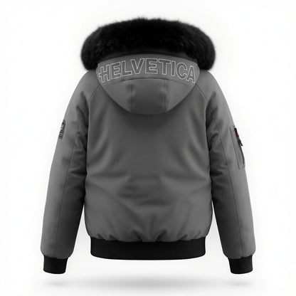 HELVETICA WILSON FEMME GRISE 2026 (Cagoule intégrée)