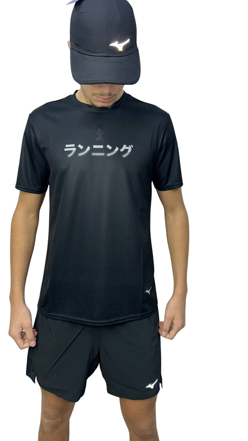 T-SHIRT MIZUNO BLACK